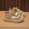 Sapatos de Bebê Menina com Estampa Floral para Bebês e Crianças Pequenas, Novos Tênis de Solado Macio de Outono, Sapatos para Caminhada de Crianças Pequenas, Sapatos para Crianças Pequenas