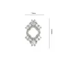 Celebridad de Internet Nuevo Trébol de Cuatro Hojas Luz Fritillaria Accesorios para Uñas Trébol Hueco Tridimensional Zircón Calcomanía para Uñas Accesorios