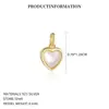 Colgante de Plata de Ley S925 Yuanfan con Forma de Corazón de Concha Blanca para Hacer Manualidades para Mujeres, Elegante y Lujoso, Apilable, Collar Versátil de Gama Alta