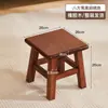 Banqueta de madeira maciça, banqueta quadrada, banqueta redonda estilosa para sala de estar, banqueta simples, banqueta baixa para casa, cadeira, banco para adulto, banqueta para troca de sapatos de criança