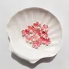 Nuevo Estilo Flor de Cerezo Estampada en Oro con Bordes Dorados y Plateados 15 mm Pétalos Perlados de Dos Tonos Materiales Hechos a Mano para Bricolaje Accesorios para el Cabello de Estilo Antiguo Ramo