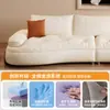 Tongyu Arte Especial en Cuero Foshan Sofá de Cuero Genuino Minimalista Italiano Sala de Estar Apartamento Pequeño Estilo de Festival de Medio Otoño Diseñador Creativo Curvo