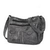 Bolsa de Ombro Retrô Europeia e Americana Moda Feminina Pequena Couro Macio 2024 Nova Bolsa Crossbody de Ombro Bolsa Feminina de Grande Capacidade Atacado