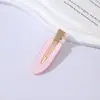 Pinza para el pelo acrílica de color sólido sin costuras para flequillo lateral, Pinza simple para flequillo de maquillaje que no daña el pelo, Pinza de pico de pato al por mayor