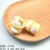 Accesorios de resina con forma de cono de gato de dibujos animados tridimensionales, pegamento en crema, colgante DIY, bolsa ciega decorativa, material al por mayor