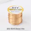 Alambre de Cobre con Relleno de Oro de 14K que Conserva el Color Hecho a Mano DIY Alambre de Oro Alambre Suave Envuelto Trenzado Alambre para Dar Forma Material de Alambre de Cobre con Cuentas