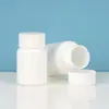 Garrafas Plásticas Sólidas Brancas de Múltiplas Especificações (60-200ml) Adequadas para Embalagem de Pílulas de Medicina Tradicional Chinesa, Cápsulas Gelatinosas de Óleo de Peixe e Suplementos de Saúde