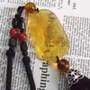 Colgante de coche con borla de Guanyin esmaltada amarilla, joyería interior, colgante de Bodhisattva, colgante de cristal para coche, venta al por mayor