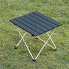 Mesa de camping ligera, mesa plegable tipo rollo de huevo, mesa plegable portátil de aleación de aluminio para exteriores, directa de fábrica
