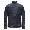 [Exclusivo Transfronterizo] Nueva Chaqueta de Mezclilla Americana Retro Europea y Americana de Mezclilla Lavada a la Moda Trendy Ajuste Slim Estilo Coreano