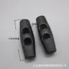 Suministro en stock 3CM hebilla de oliva de resina larga hebilla de cuerda blanca un agujero doble agujero hebilla de oliva accesorios para tienda de campaña hebilla plana