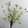 Hojas Pequeñas de Primavera Artificiales 120cm Hojas de Otoño Nuevo Estilo Chino Ramas Largas Realistas con Aspecto Seco, Decoración Suave para Ventana Arreglos Florales