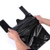 Bolsa de basura chaleco portátil engrosado extra grande hogar cocina Hotel Hotel plástico bolsa conveniente Negro mayoreo