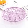 Cesta de frutas hueca creativa sala de estar plato de plástico para bocadillos plato de frutas cesta de dulces cocina cesta simple para verduras cesta de frutas
