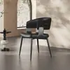 Silla de comedor de lujo ligero estilo italiano para uso doméstico en sala de estar y comedor, silla moderna minimalista con respaldo, adecuada para uso en hotel, ocio y reuniones