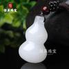 Pingente de jade de ouro paz fivela nada de marca de pão de jade branco homens e mulheres pingente de jade fábrica ao vivo atacado