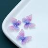 DIY Color Ácido Acético Antiguo Rayas Impresas Mariposas Coloridas Accesorios Nueva Chinoiserie Estéreo Decorativo Tocado Dinastía Han Cheongsam