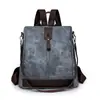 Moda Transfronteriza Europea y Americana Nueva Mochila Escolar Retro Gran Capacidad Multifuncional Mochila para Mujer de Moda Versátil Mochila de Viaje