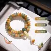 Pulsera de Bodhi Loto Cuentas de Ábaco de la Fortuna Guardián de Dunhuang Doble Círculo Cuentas Budistas Joyería al por Mayor para Mujeres y Hombres