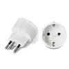 Material de proteção ambiental para PC Plug de conversão de viagem de alemão para suíço Plug de conversão portátil alemão Branco