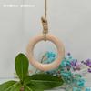 Tienda de Ropa Anillo Colgante Cuerda de Cáñamo Anillo de Madera Percha Percha Estante Tienda de Ropa para Mujer/Ropa Infantil Colgador de Ropa Estante de Exhibición