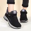 Zapatos de algodón invierno más terciopelo engrosado estilo pareja botas de algodón transfronterizo TEMU talla grande cálido protección contra el frío velcro botas de nieve