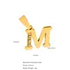 Colgante Pequeño de Acero Inoxidable 18K Best-Seller Europeo y Americano Transfronterizo Serie de Letras con Diamantes Se Puede DIY Libremente para Combinar Collares y Pulseras