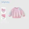 [7A Antibacteriano] Moletom de Bebê Outono para Meninas, Roupas Coloridas da Moda para Crianças, Tops Coloridos Doces para Meninas