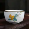 Caneca Jianzhan da Fornalha Ru Caneca de Chá Caneca para Degustação de Chá Padrão Rachado Pode Ser Cultivado Caneca Única Caneca do Anfitrião Tigela de Chá Caneca de Chá Gongfu Presente de Festival