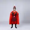 Traje Antigo Infantil Armadura do General Zhao Zilong, Uniforme de Soldado da Guarda Antiga de Mulan, Armadura, Trajes de Performance Masculino e Feminino