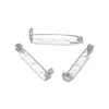 Hebilla de seguridad de alfiler diy con cierre pasador de seguridad con agujero pasador simple disco broche insignia soporte para corsage pasador de joyería material