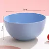 Tazón de Plástico de Paja de Trigo de 15 cm, Tazón Grande para Comida Callejera, Empanadillas, Wontons, Fideos Instantáneos para Dormitorio de Estudiantes, Tazón para Sopa, Tazón para Arroz, Tazón Grande