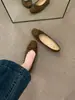 Primer Encuentro Temporada Viento de Tarde Punta Cuadrada Corte Bajo Moño de Terciopelo Planos Mary Janes Zapatos Individuales Mujer 2026 Nuevo Slip-on