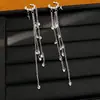 Aretes de Clip con Borla de Estrella de Perlas para Mujer Sin Perforaciones, Aretes Únicos Estilo Ins, Accesorios para Orejas Ligeros de Lujo de Gama Alta al por Mayor