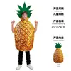 Disfraz de cosplay de piña transfronterizo, divertido atuendo de rol con temática de frutas, disfraz de piña hawaiana para fiesta de Halloween
