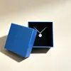 Caja de embalaje para joyas con lazo y letras en inglés, cuadrada, con cubierta de cielo y tierra, para anillos, collares y joyas, caja de regalo pequeña