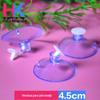 Fabricante Ventosa de PVC a Vácuo Transparente Cabeça de Cogumelo com Ranhura para Cartão 4,5cm Ventosa Perfurada Gancho de Ventosa para Vidro de Carro