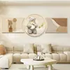Pintura Decorativa de Dibujos Animados Sala de Estar Fondo de Sofá Pared Tríptico 2023 Nuevo Moderno Minimalista Dormitorio Pintura Colgante Otros