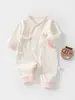 [Sin costuras] Pelele de Algodón Puro para Bebé de Primavera y Otoño, Mameluco para Recién Nacido, Traje para Gatear, 0-6 Meses, 100% Algodón, Adecuado para Todas las Estaciones