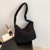 Bolso Casual de Pana de Gran Capacidad para Mujer 2026 Nuevo Versátil Bolso de Hombro Acolchado Bolso de Axila Bolso Cruzado Texturizado