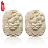Longdu Marfil Imitación Guanyin Guan Gong Colgante Largo Tallado Buda Marca Joyería Hueso Artificial Tallado Diente Tallado Artesanías Mayoreo