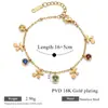Joias de Pulseira Europeias e Americanas de Venda Quente Transfronteiriças, Pulseiras de Luxo Leve Banhadas a Ouro 18K, Joias Artesanais DIY de Nicho Atacado
