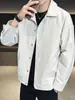 Chaqueta para hombre, nueva colección otoño 2026, corte holgado, casual, elegante, cárdigan de manga larga, moderno, sencillo, con cuello de solapa