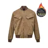 Jaqueta de Trabalho Retro Americana Cleanfit para Homens e Mulheres, Casual Solta de Outono e Inverno, Casaco Harrington Vintage de Algodão