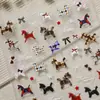 Pegatinas Originales para Uñas de Pony con Patrón de Tela Estampada 5D en Relieve Creativas para Uñas de Pony DIY Accesorios Estilo Aa