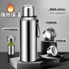 Termo para Preparar Té para Hombres y Mujeres, Acero Inoxidable 316, Botella de Agua de Capacidad Extra Grande, Aislamiento de Larga Duración, Taza con Separación de Té y Agua