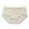Mayoreo Panties de Cintura Media para Mujer de Seda de Hielo con Lazo, Entrepierna de Algodón Puro, Transpirables, Sensación Nude, Ajuste a la Cadera, Triángulo de Nailon para Niñas