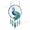 Apanhador de Sonhos DIY Transfronteiriço Pintado à Mão em Acrílico Ornamento Pendurado Educacional Infantil para Colorir Janela Pegador de Sol Pingente Decorativo