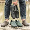 Botas de Chuva Masculinas de Cano Curto, Sapatos Aquáticos Impermeáveis da Moda de Cano Curto, Galochas, Botas de Água Antiderrapantes Resistentes ao Desgaste para Cozinha e Obra, Sapatos de Borracha, Primavera e Outono