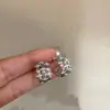 Pendientes de Aro Trenzados en Forma de C con Cinta de Satén Vintage Estilo Francés, Pendientes de Aro de Alta Gama para el Día a Día con Pasadores de Plata 925